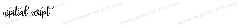 nipitial script字体转换